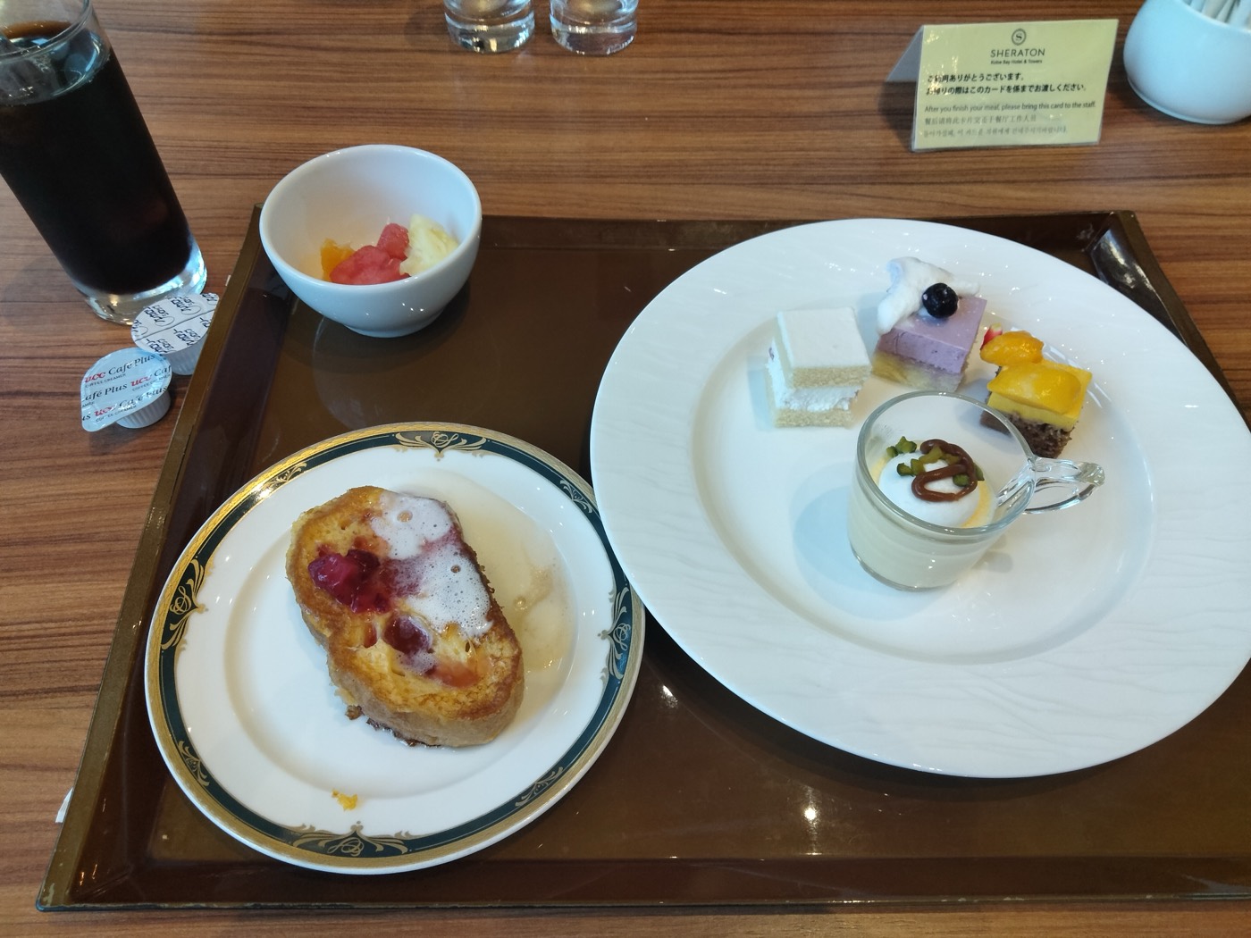 朝食のデザート