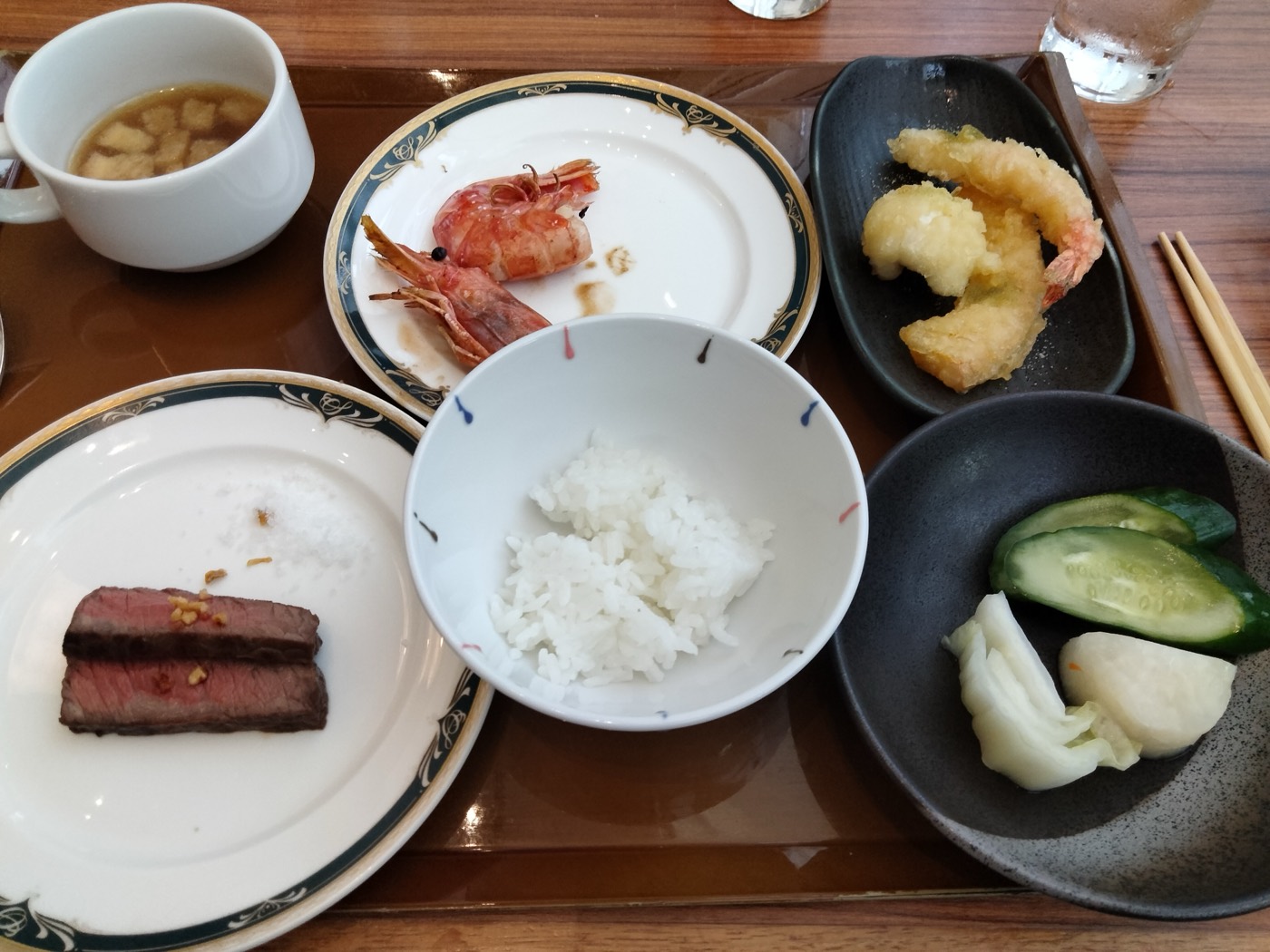 夕食のお刺身