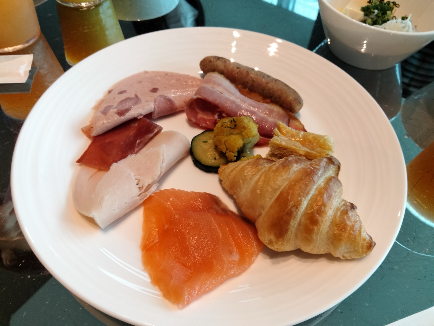 ラウンジ朝食の一例